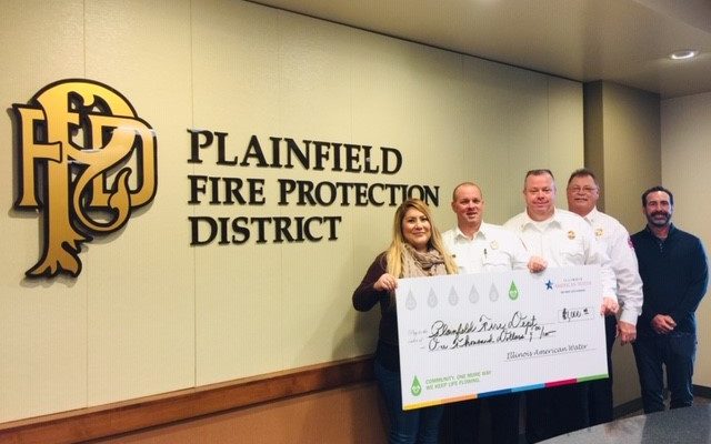 Illinois American Water Distributes Grant to Plainfield Fire Protection District
