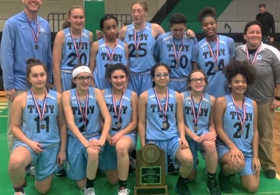 Troy Middle School 8th Grade Girls Basketball Team 2nd in State