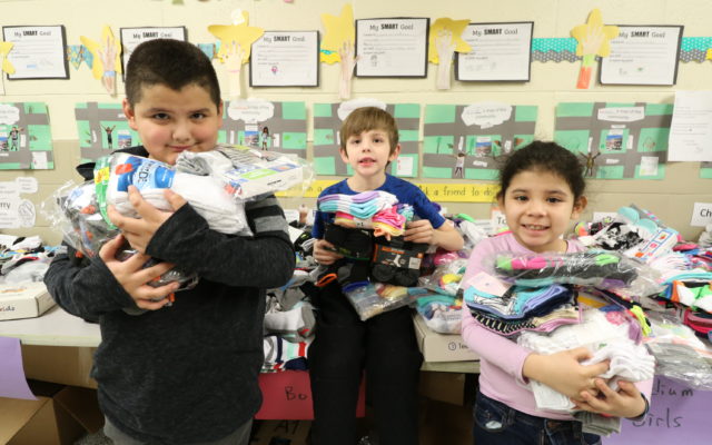 Forest Park School Collects Socks for Foster Care Program