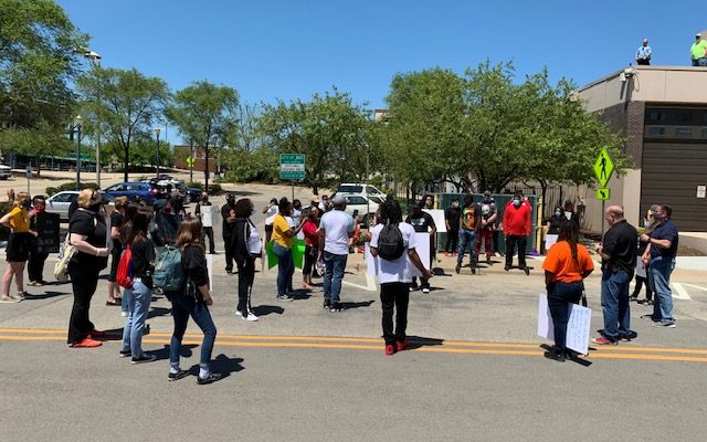 Protests in Joliet on Sunday