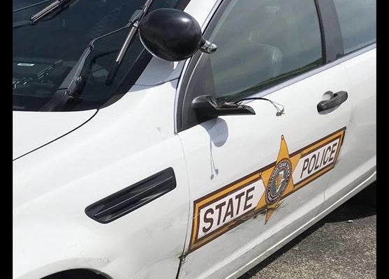 Illinois State Trooper Squad Car Is Struck While Investigating Crash Scene
