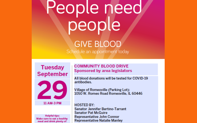 Blood Drive Planned In Romeoville