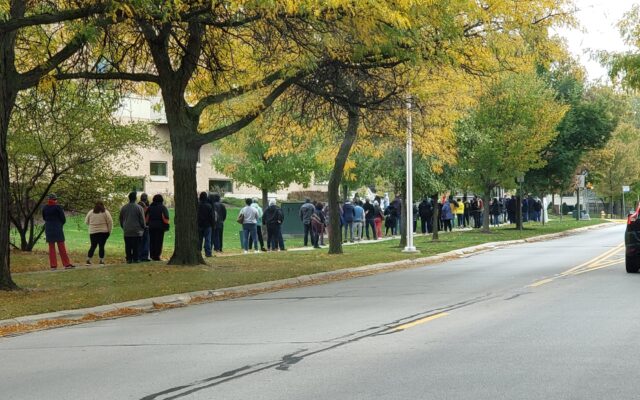 First Day Of Early Voting At Bolingbrook Library On Monday