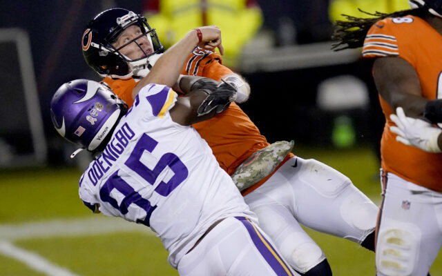 Vikings Hand Bears Fourth Straight Loss And Nick Foles Carted Off The Field