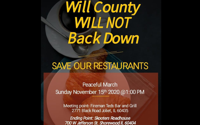 Will County Save our Restaurants Peaceful March