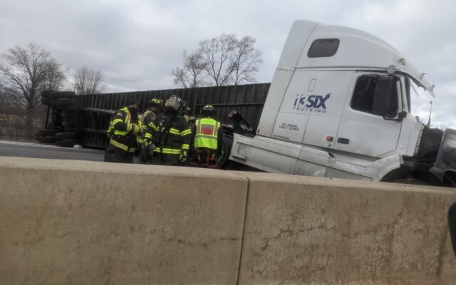Video: Crash Snarled Traffic For Hours Following Crash On I-55 At Lockport Road on Monday