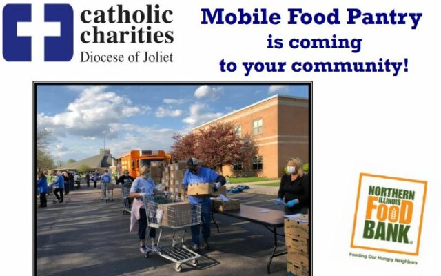 The Northern Illinois Food Bank’s Mobile Pantry/Catholic Charities will distribute food at St. Mary Immaculate Parish