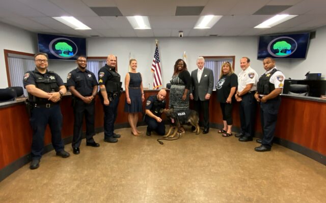 State’s Attorney Glasgow Announces Ninth K-9 Donated to Local Law Enforcement Agencies