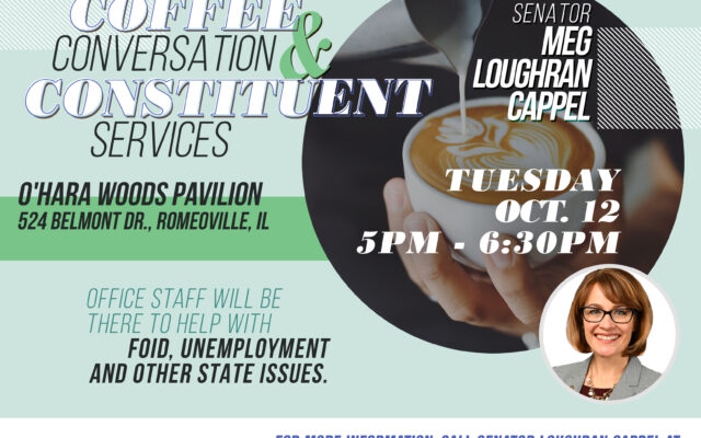 Loughran Cappel invites area residents to attend Romeoville Coffee and Conversation