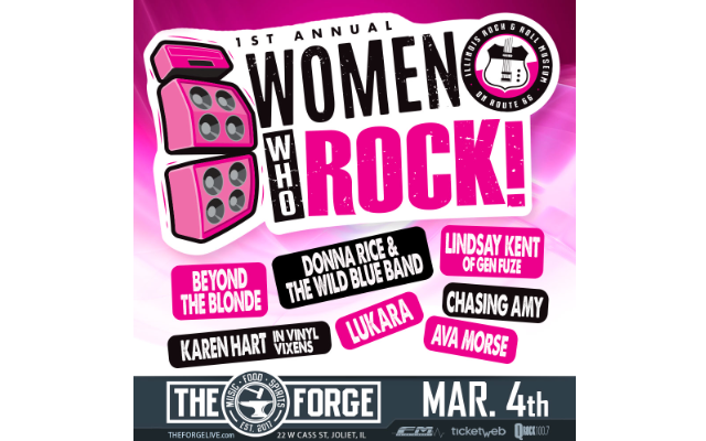 Inaugural “Women Who Rock” Concert to Benefit Joliet’s Illinois Rock & Roll Museum on Route 66