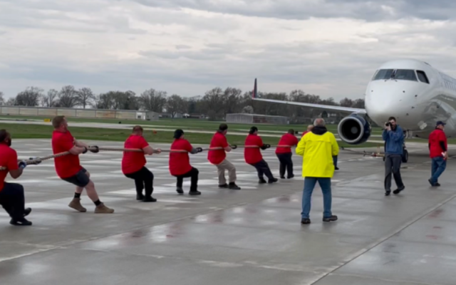 Bolingbrook Police Team Up for Special Olympics Plane Pull
