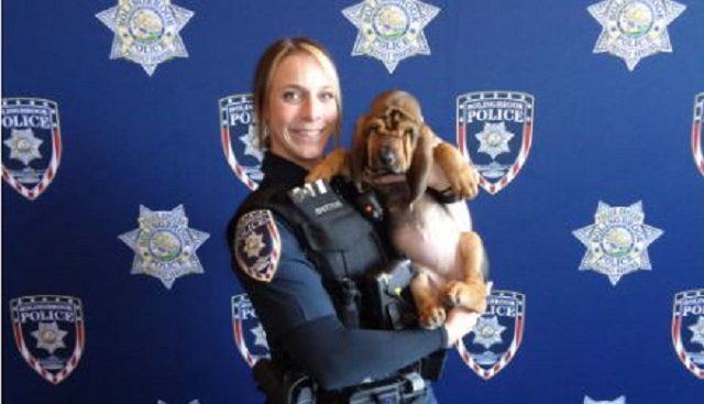 Bolingbrook Police Welcome New Bloodhound