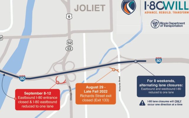 IDOT Announces Infrastructure Repairs for I-80 in Will County