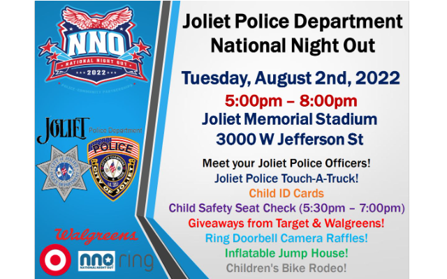 Joliet Police Host National Night Out At Joliet Memorial Stadium