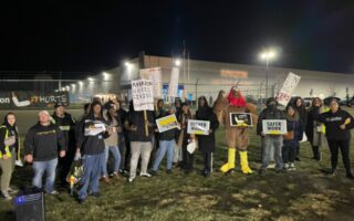 Joliet Amazon Workers Mark Cyber Monday with Overnight Walkout