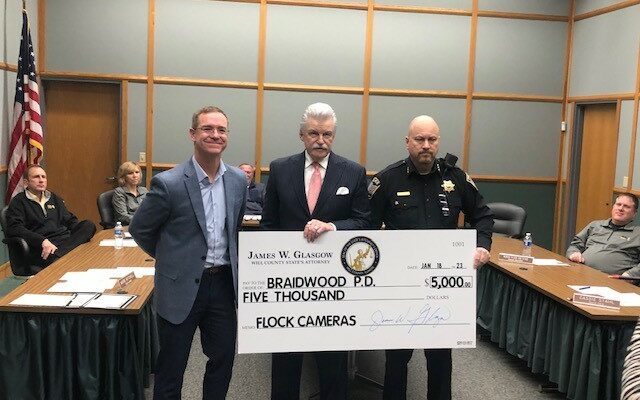 Glasgow Joins Reed-Custer District 255 in Donating $10,000 to Braidwood for Flock Safety Cameras in Countywide Safety Initiative