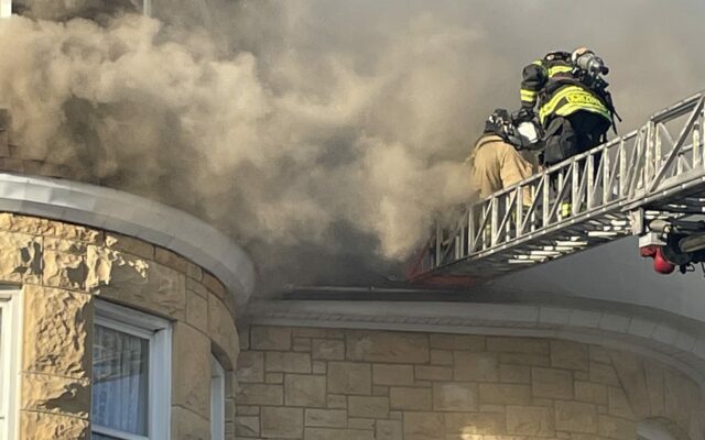 Video: Fire at the Haley Mansion in Joliet Does Damage To Roof and Attic Areas