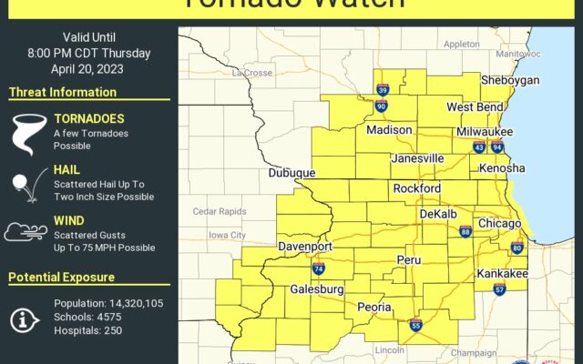 Tornado Watch Issued for Will County Area