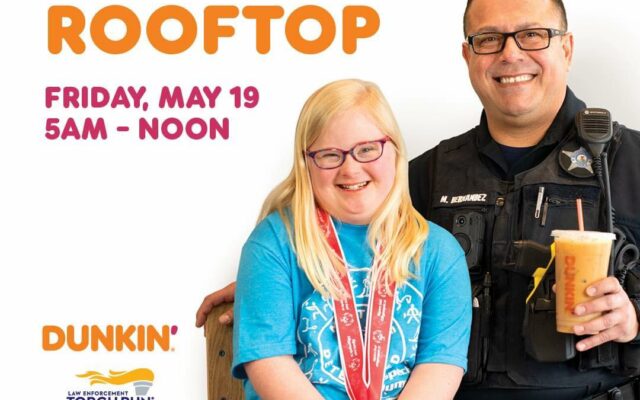 Cop on a Rooftop To Surrport Law Enforcement Torch Run for Special Olympics Illinois