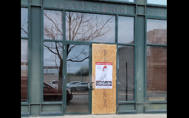 Two Cases of Shattered Glass Doors in Downtown Joliet Overnight