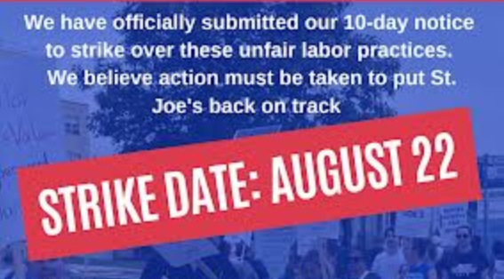 St. Joe’s nurses set strike date