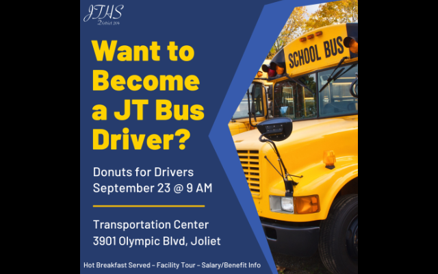 JTHS In Need Of Bus Drivers: Donuts for Drivers Breakfast September 23