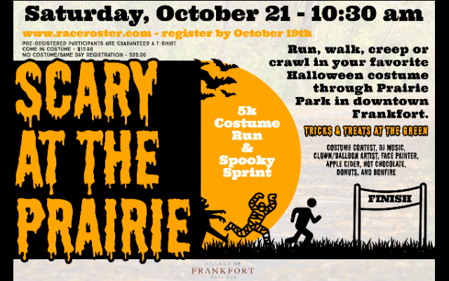 Register for Frankfort’s Scary at the Prairie 5K and Spooky Sprints