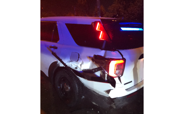 Illinois State Police Squad Car Struck While Handling A Crash
