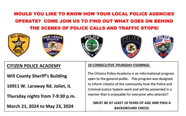 Area Police Agencies Joining Together for Citizens Police Academy