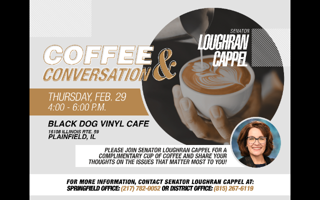 Loughran Cappel holds Coffee and Conversation in Plainfield