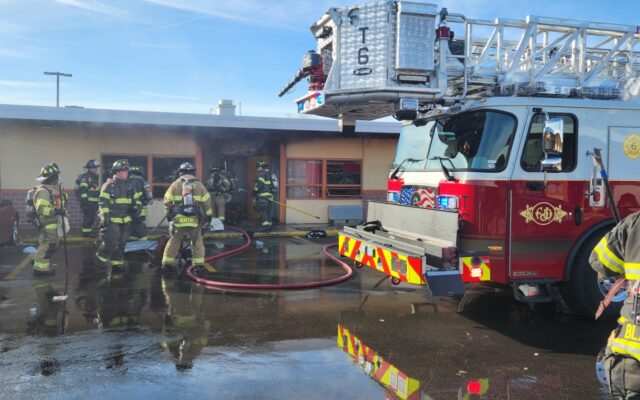 Motel Room Catches Fire