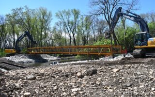 Bridge installed over I&M Canal for Forest Preserve’s trail connection project