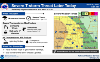 Severe Thunderstorm Threat Later Today